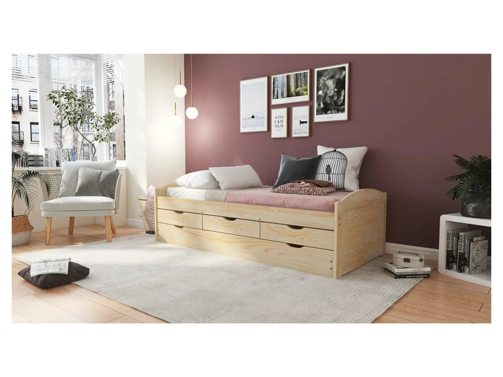 Inter Link Lit banquette 3 tiroirs, 205 x 63 x 96 cm