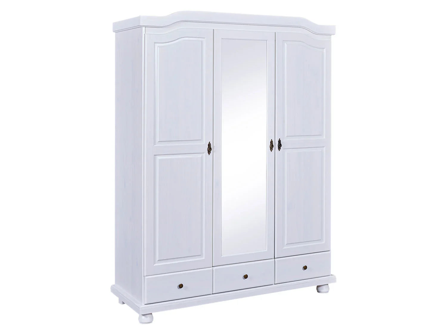 Inter Link Armoire rustique Kappl ou Reutte,  2, 3 ou 4 portes, blanche