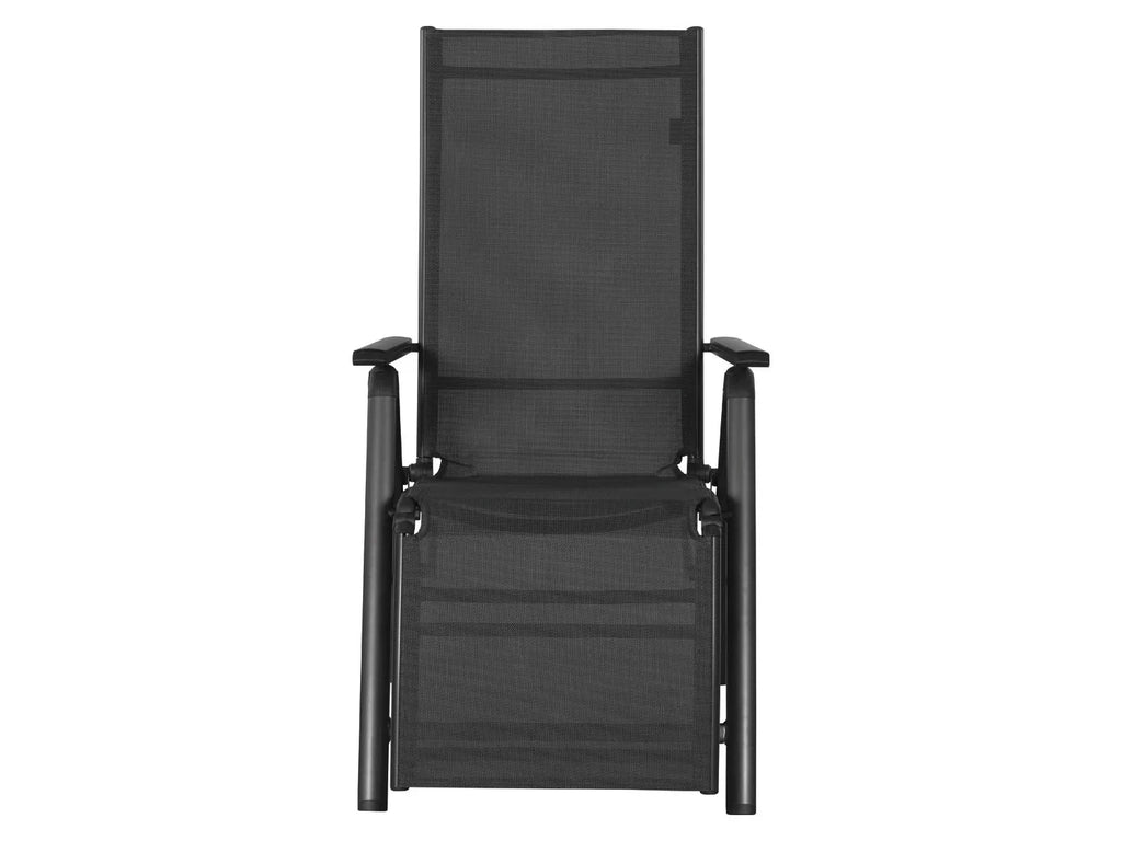 LIVARNO home Fauteuil en aluminium Houston, noir/anthracite