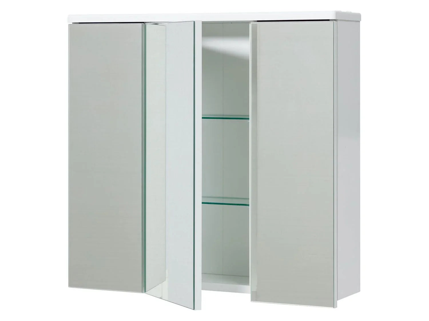 LIVARNO LIVING Armoire de toilette miroir Palermo, 66 x 64 x 16,5 cm