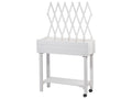 dobar Jardinire surleve  roulettes avec treillis, L 79 x l 28,5 x H130 cm