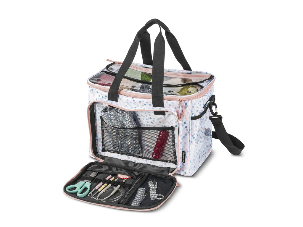 TOPMOVE Sac pour accessoires de tricot ou trolley pour machine  coudre