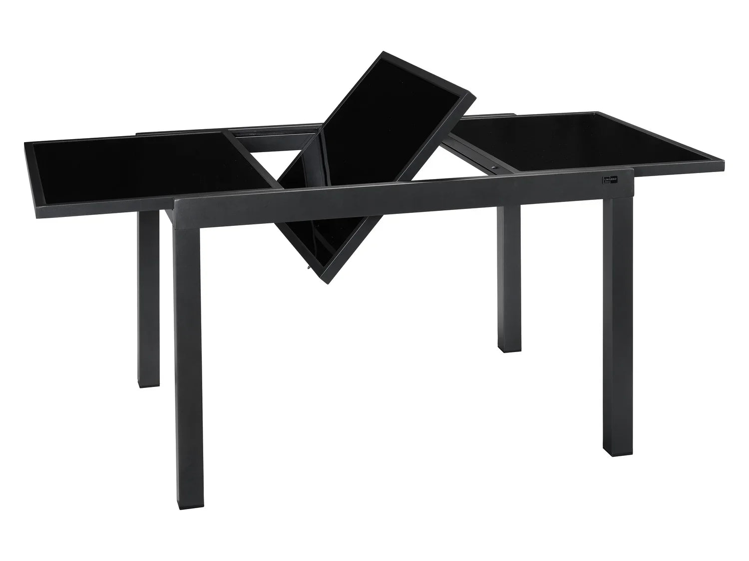 LIVARNO home Table de jardin extensible en aluminium Houston, noir