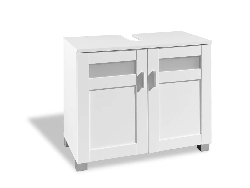 LIVARNO home Meuble sous-vasque Basel, 68,5 x 58,7 x 34,8 cm, blanc
