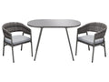 LIVARNO home Salon de balcon en acier, 3 pices