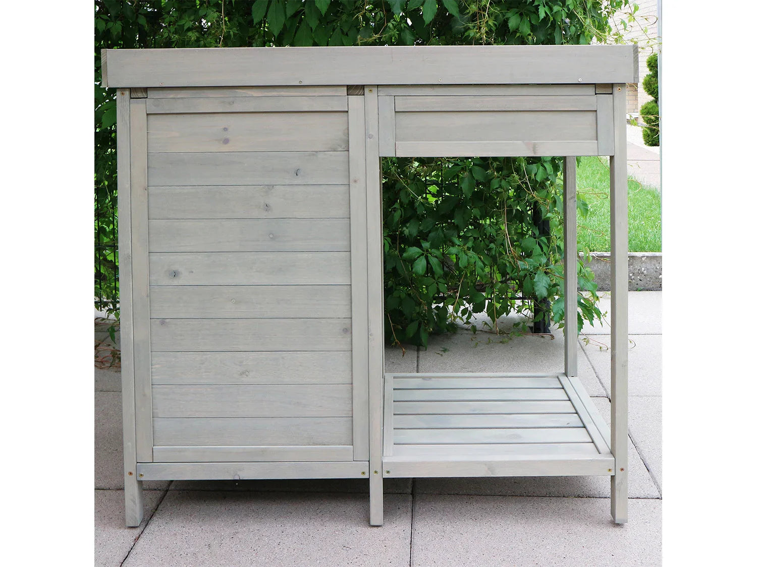HABAU Table de jardin avec armoire infrieure, 98 x 48 x 95 cm