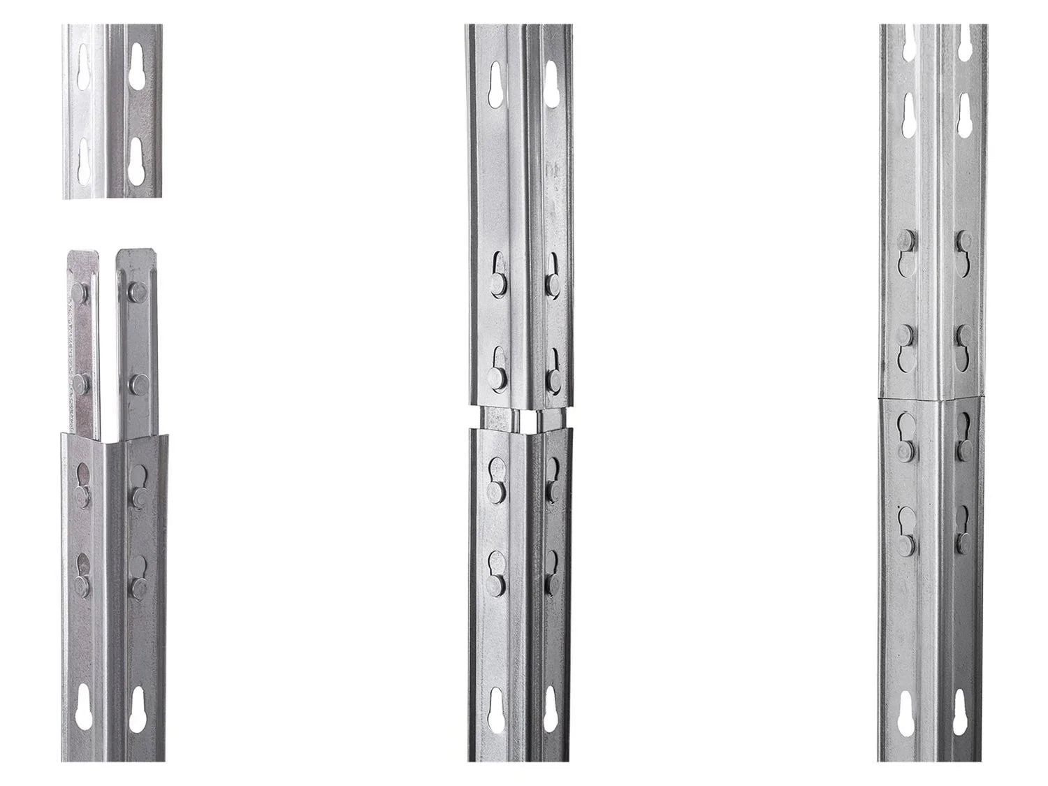 AR SHELVING Rayonnage d'angle Rivet, 4 tagres, 180 x 90 x 90 x 45 cm