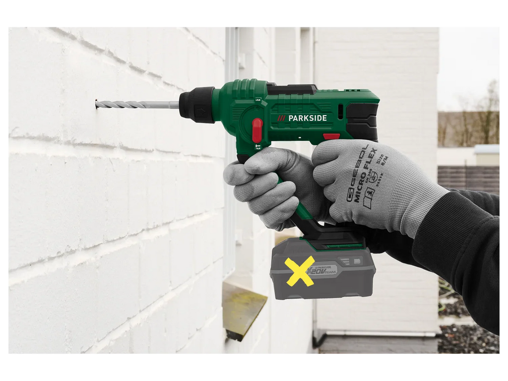 PARKSIDE Marteau perforateur sans fil PABH 20-Li D4, 20 V