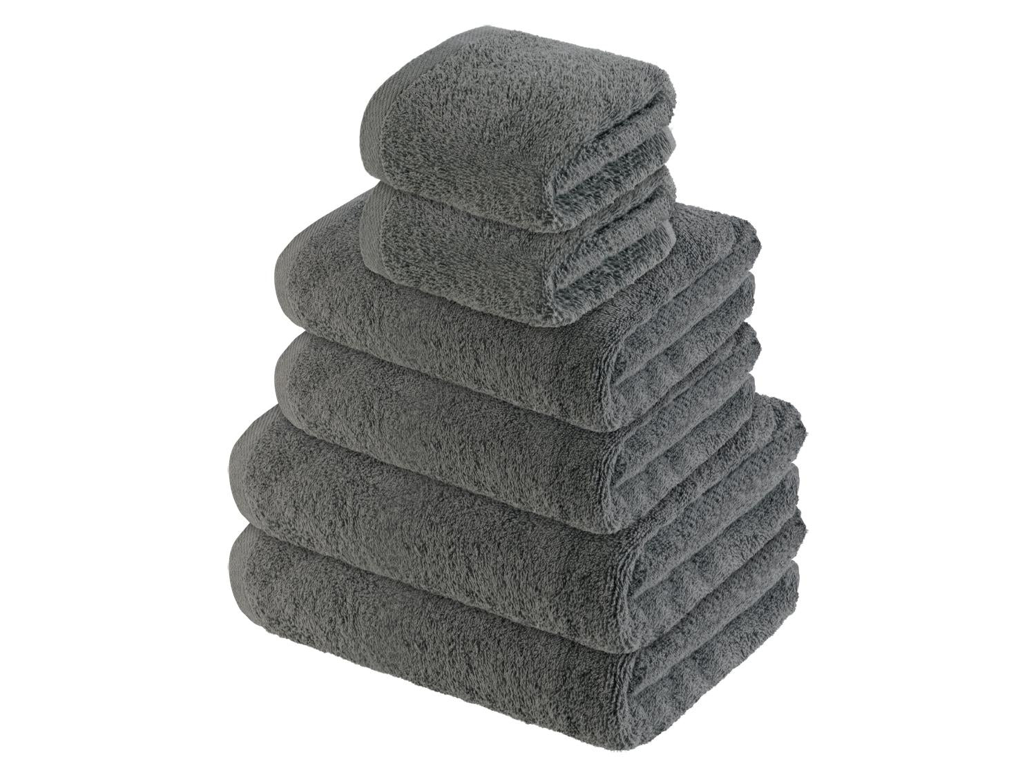 LIVARNO home Lot de 6 serviettes en ponge