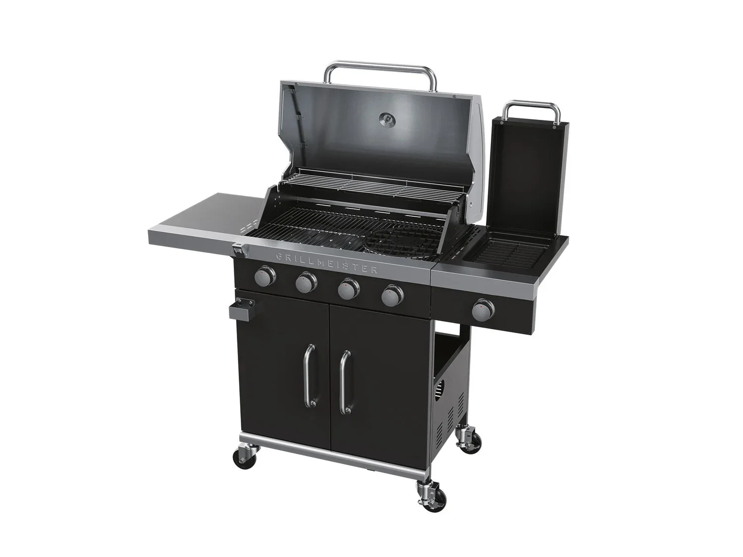 GRILLMEISTER Barbecue  gaz, avec 4 zones de cuisson