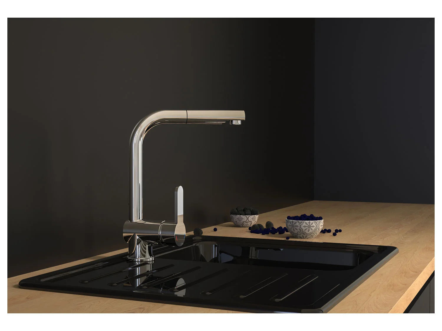 Schtte Mitigeur basse pression LONDON, avec jet rtractable