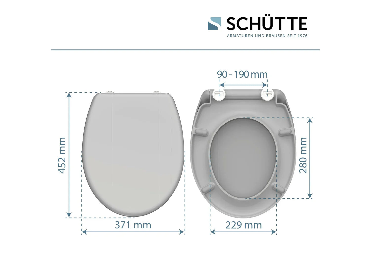 Schtte Abattant WC, avec fermeture en douceur