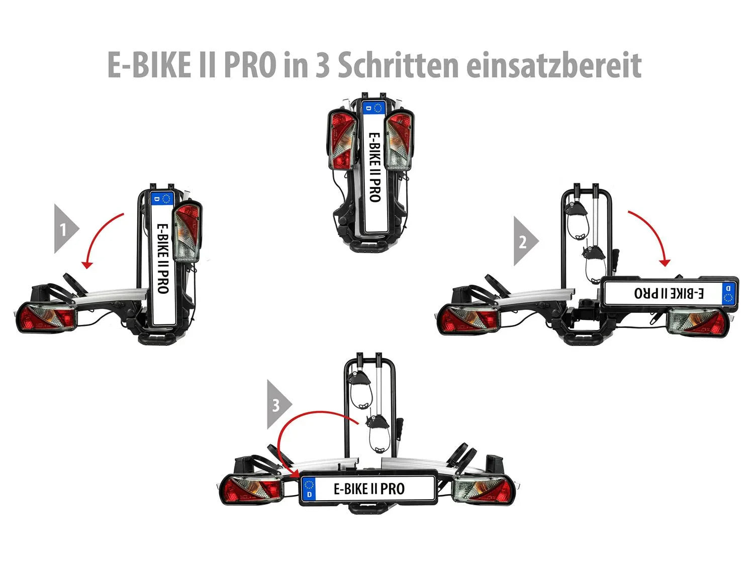 EUFAB Porte-vlos E-BIKE II PRO