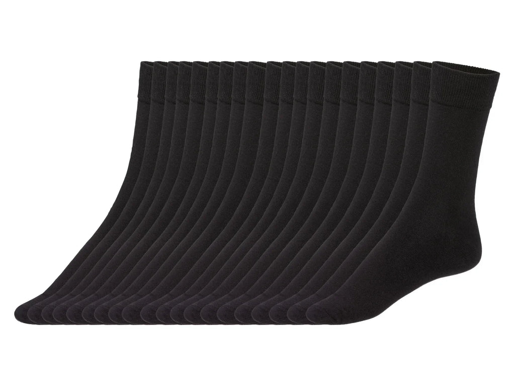 LIVERGY Lot de 20 paires de chaussettes homme