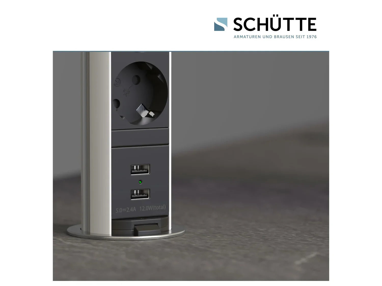 Schtte Bloc multiprises encastrable pour plan de travail