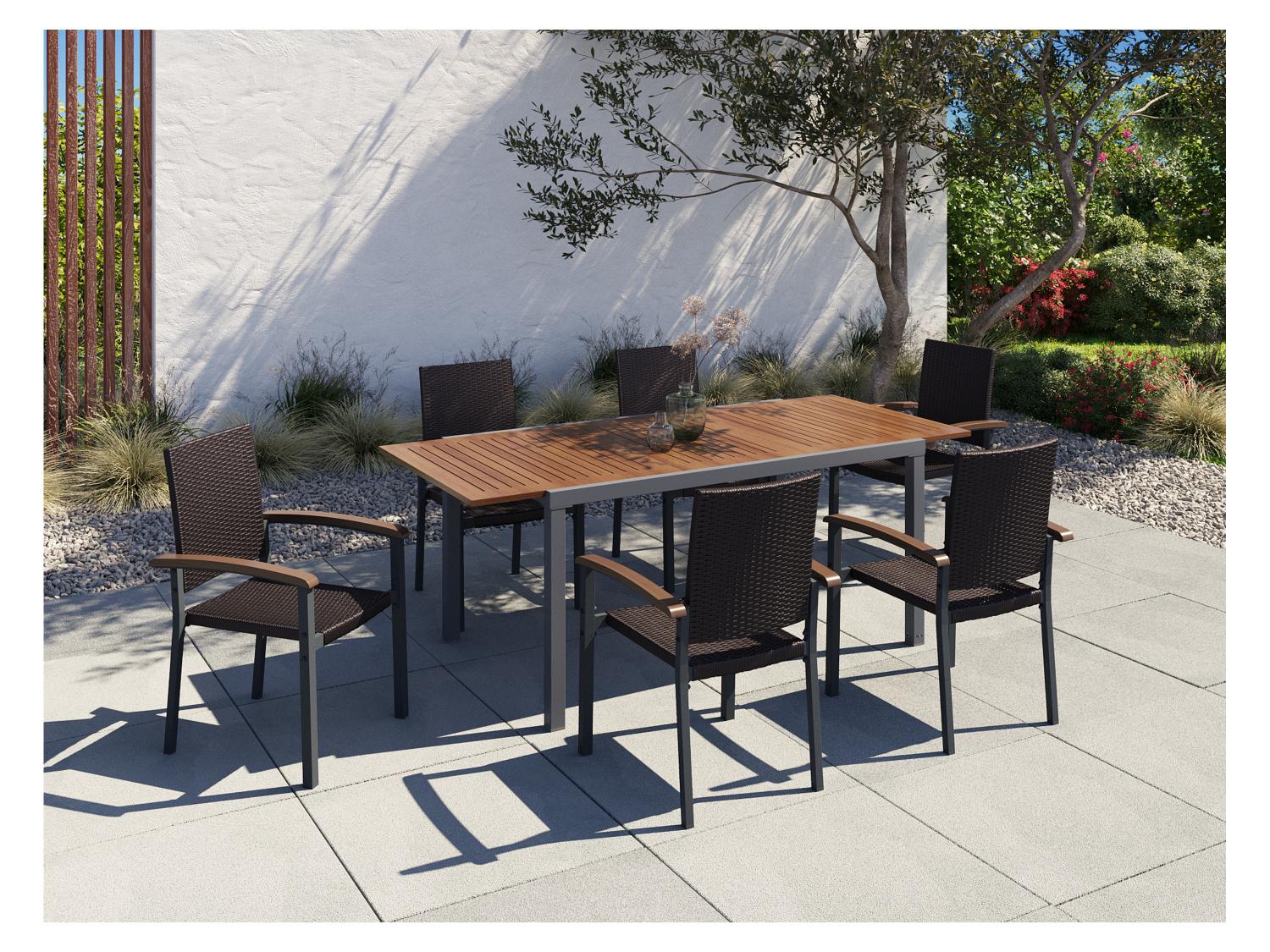LIVARNO Table de jardin extensible en aluminium Valencia