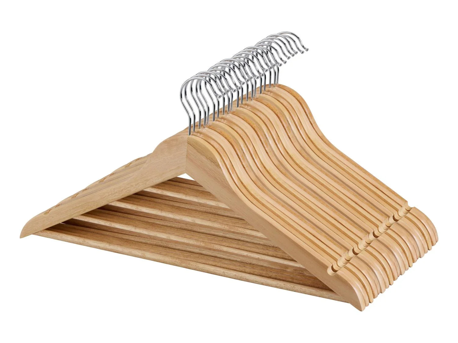 W5 Lot de 20 cintres en bois