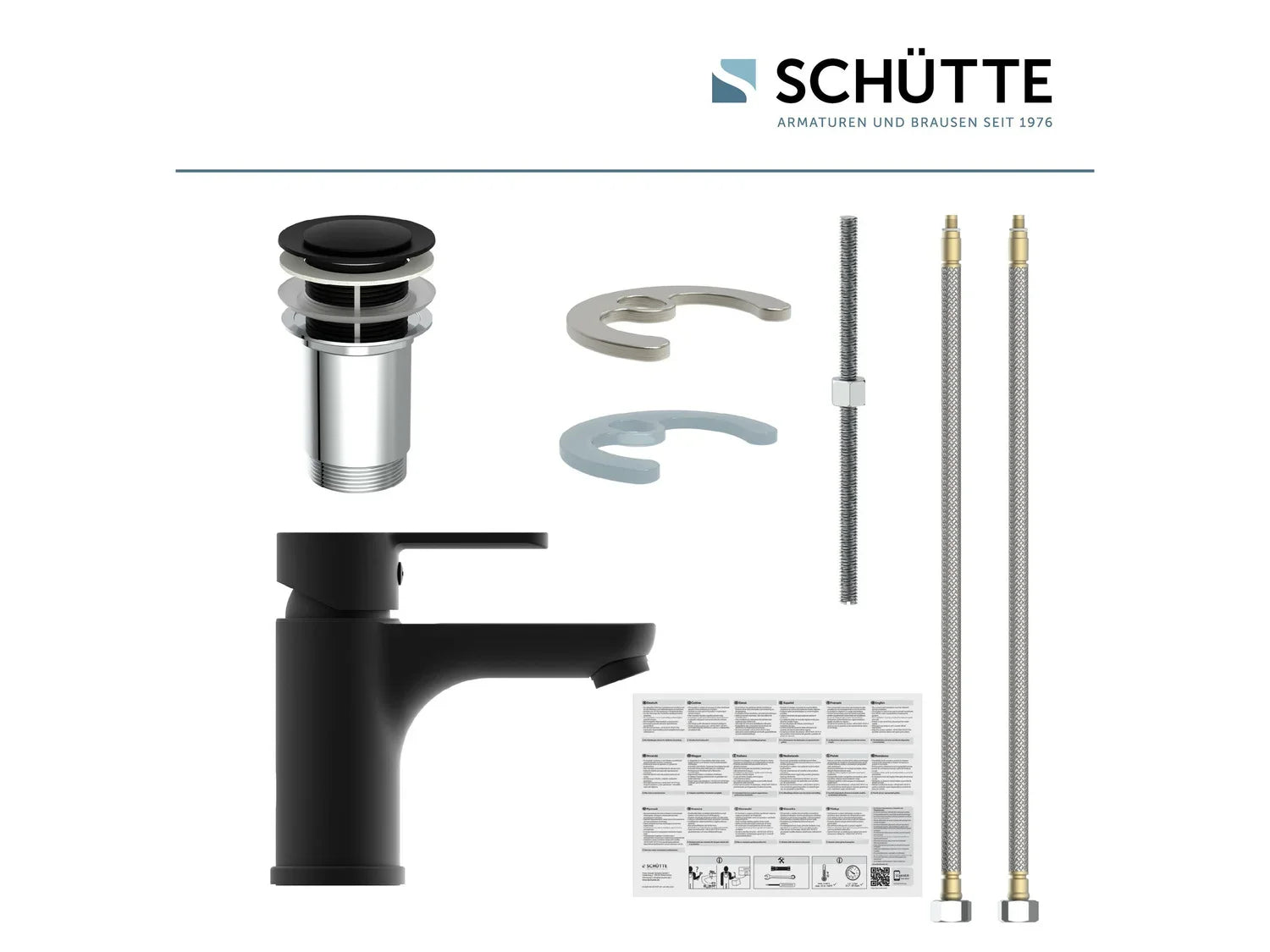 Schtte Mitigeur de salle de bains srie  Denver , noir