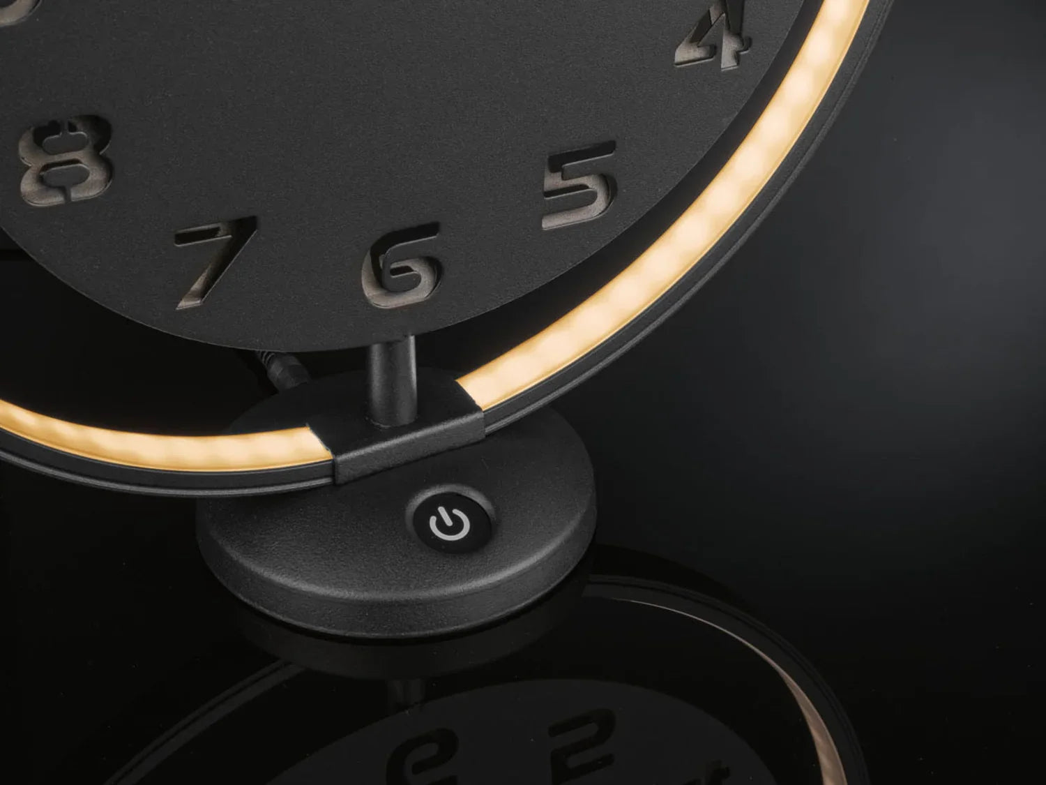 AURIOL Horloge de table, avec anneau lumineux LED