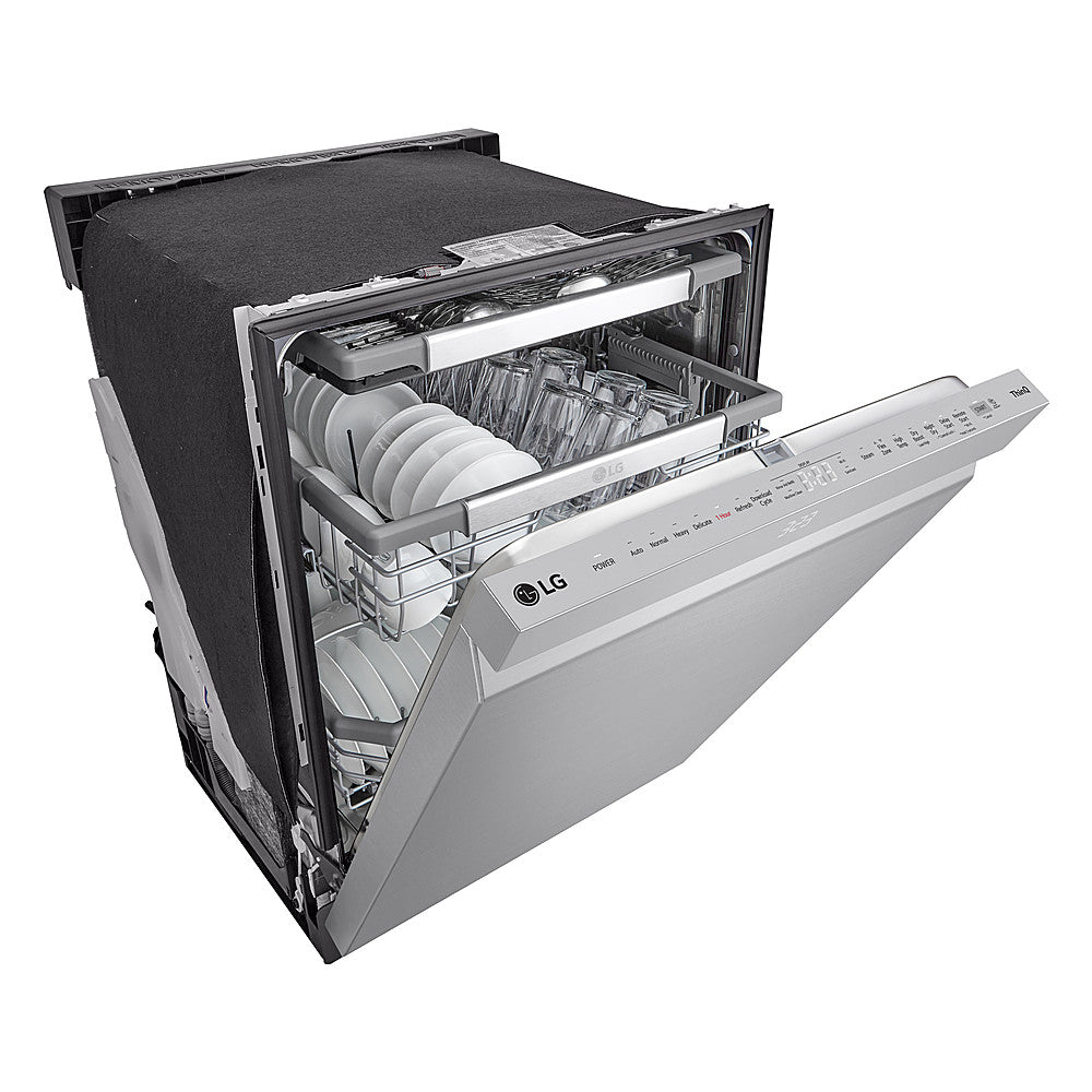2025 24′′ Top Control Smart Built-In Stainless Steel Tub Dishwasher with 3rd Rack, QuadWash Pro and 42dba – Stainless Steel