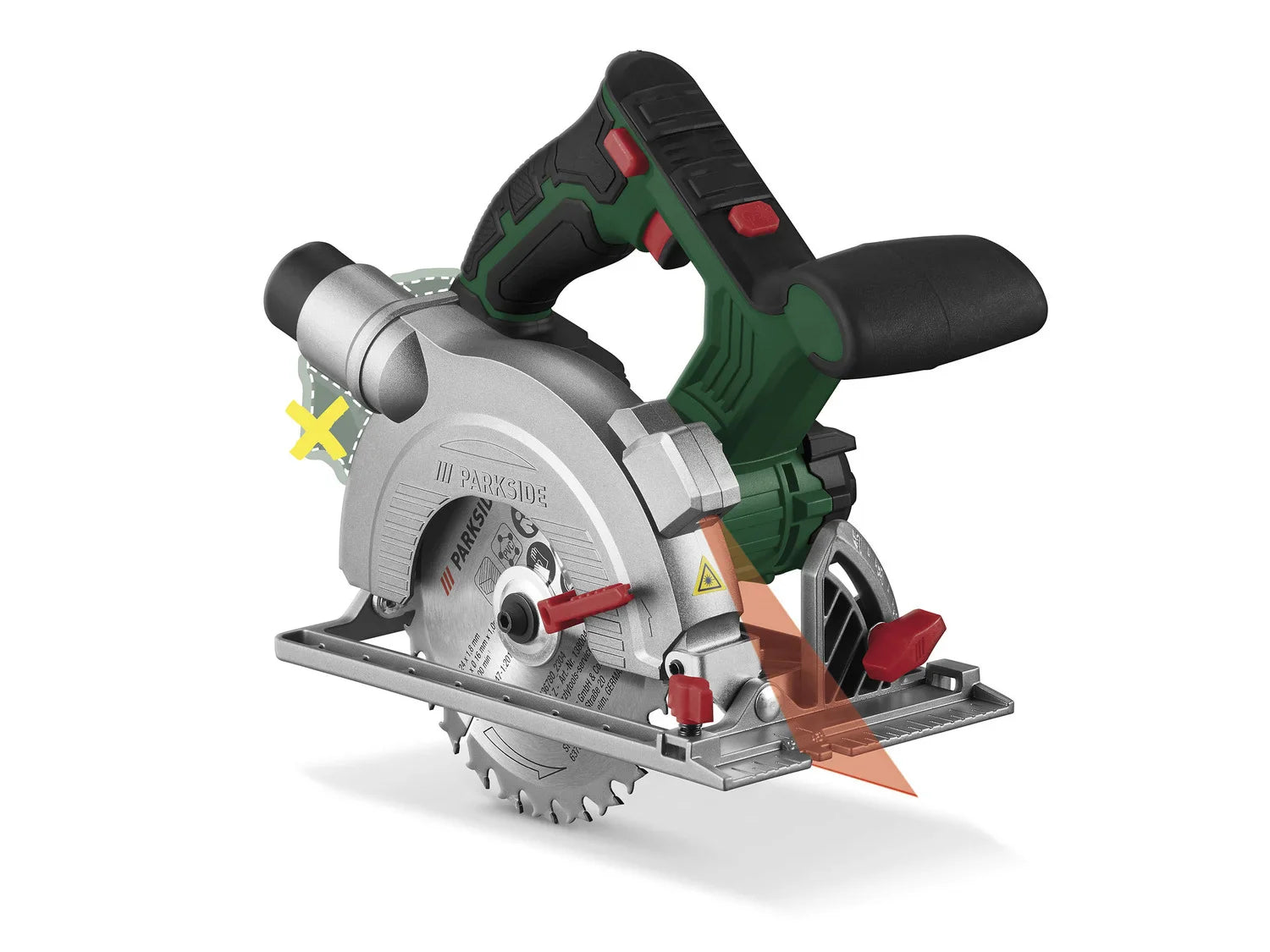 PARKSIDE Scie circulaire sans fil PHKSA 20 Li B3, 20 V