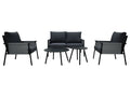 Quadrato Outdoor Ensemble de salon  Textilen , 5 pices, en matriau rsistant aux intempries