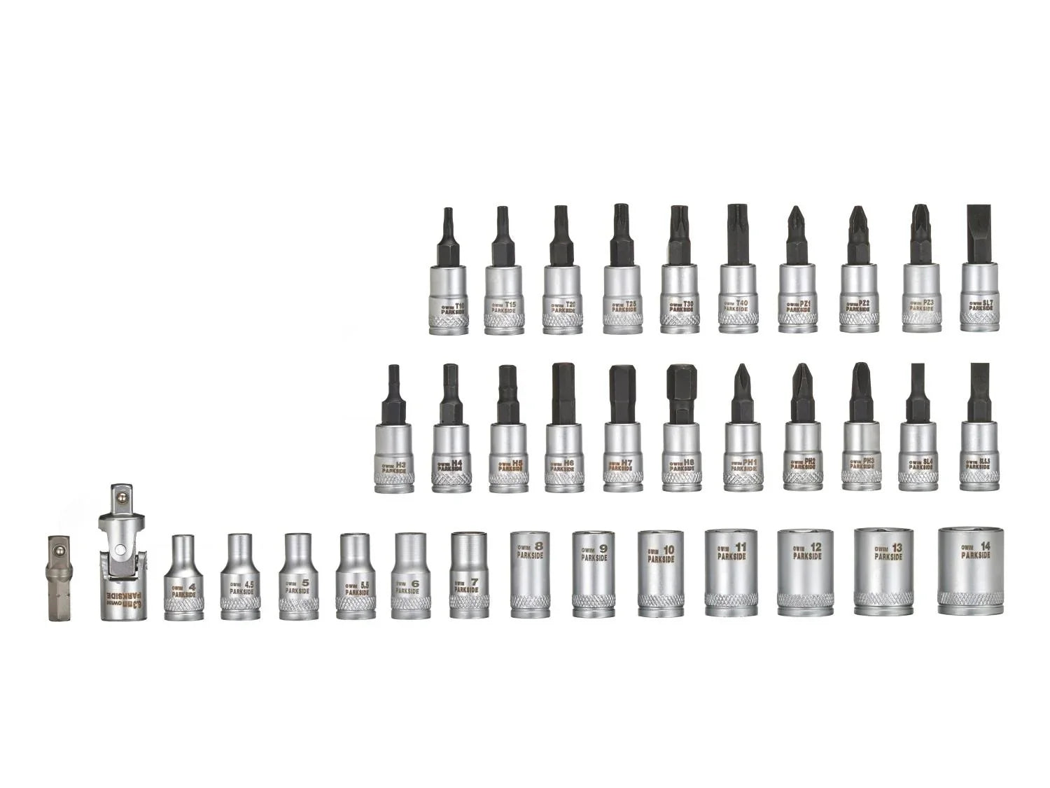 PARKSIDE Set de cliquet et accessoires, 46 pices