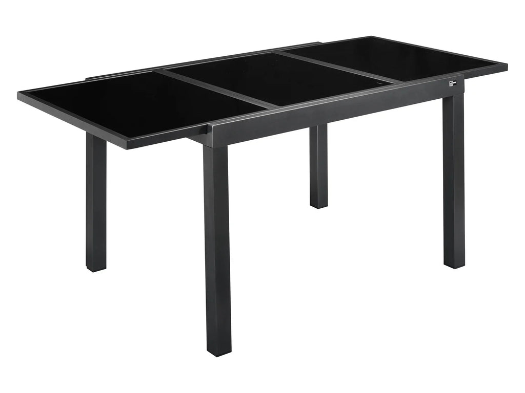 LIVARNO home Table de jardin extensible en aluminium Houston, noir