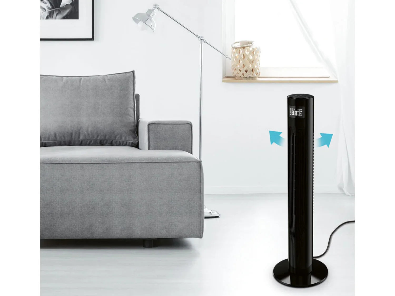 SILVERCREST Ventilateur de tour Smart Home STVS 50 A1
