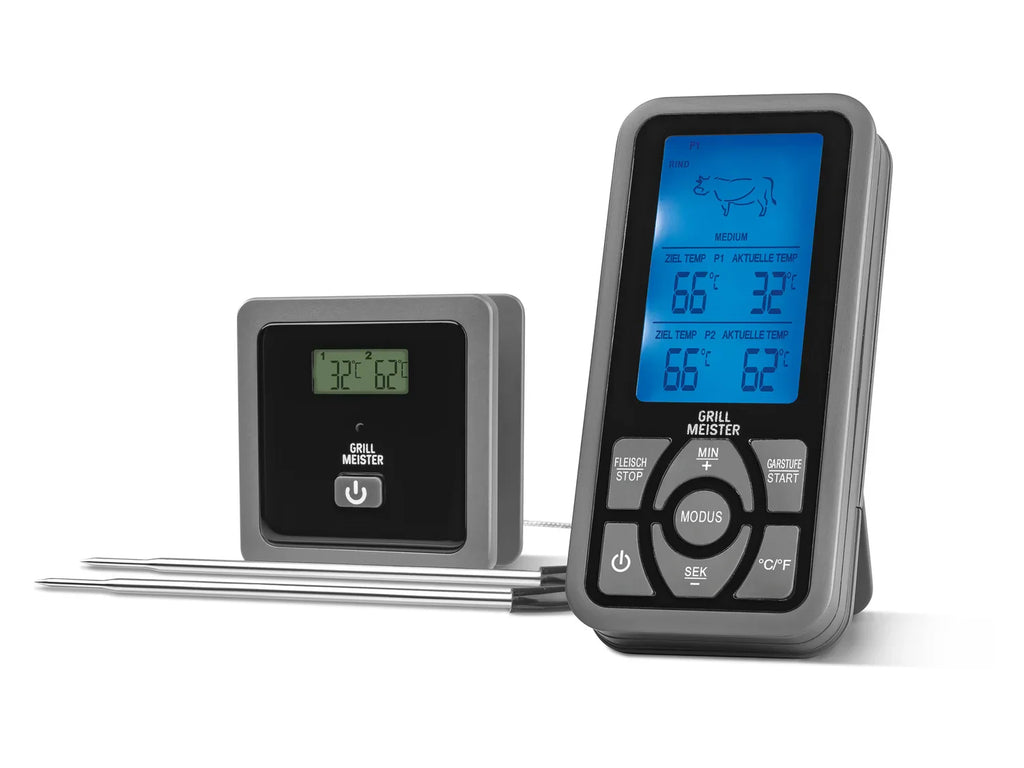 GRILLMEISTER Thermomtre barbecue sans fil GFGT 433 B2 ou Thermomtre barbecue Bluetooth CFGT 433 B2