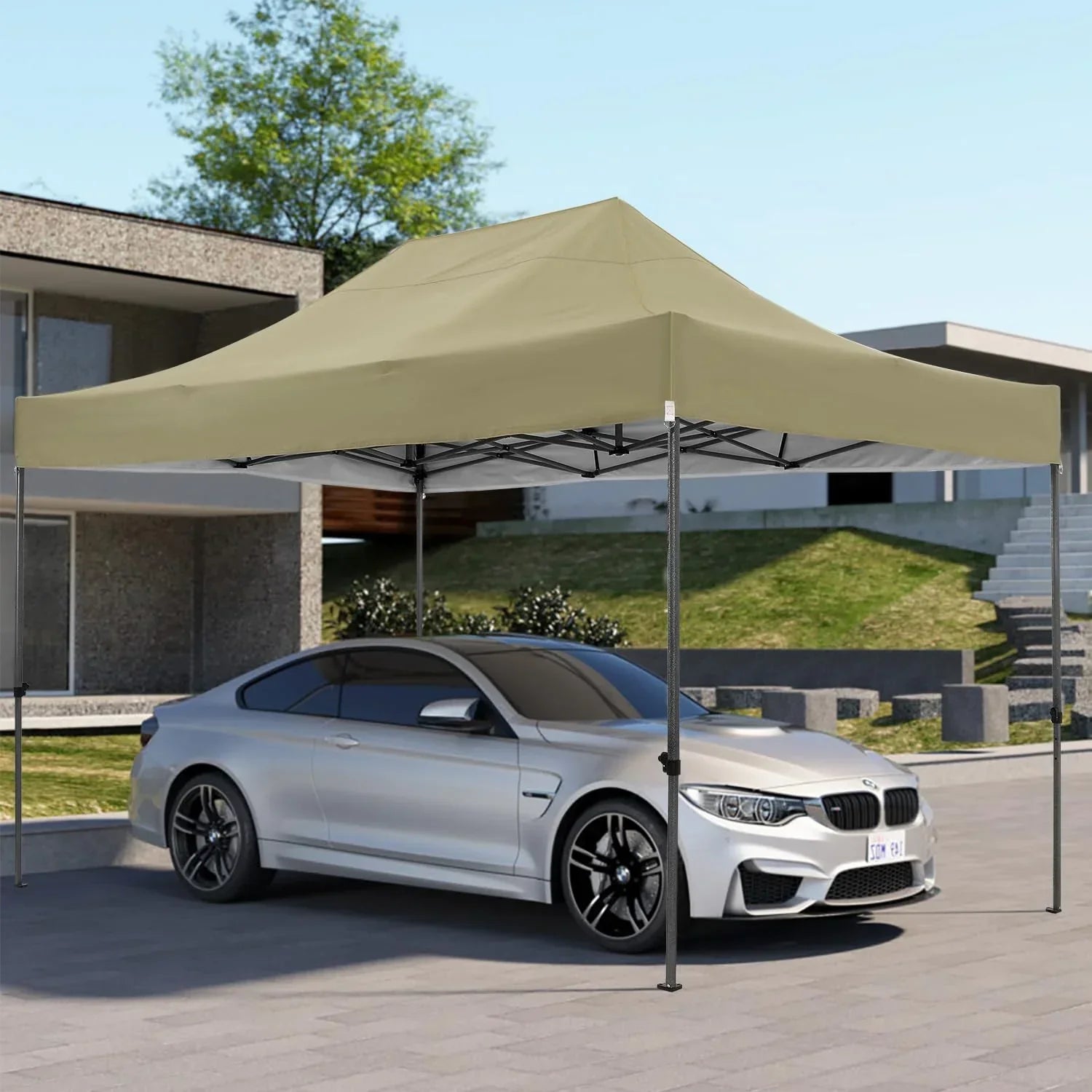 COBIZI 10x20 Heavy Duty Pop up Canopy Tent 6 sidewalls Commercial Canopy Wedding Party Tents