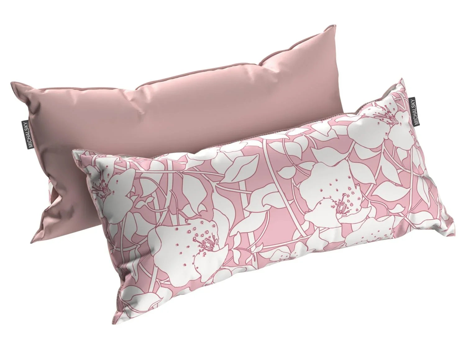 Michalsky Lot de 2 taies d'oreiller en satin, 50 x 70 cm