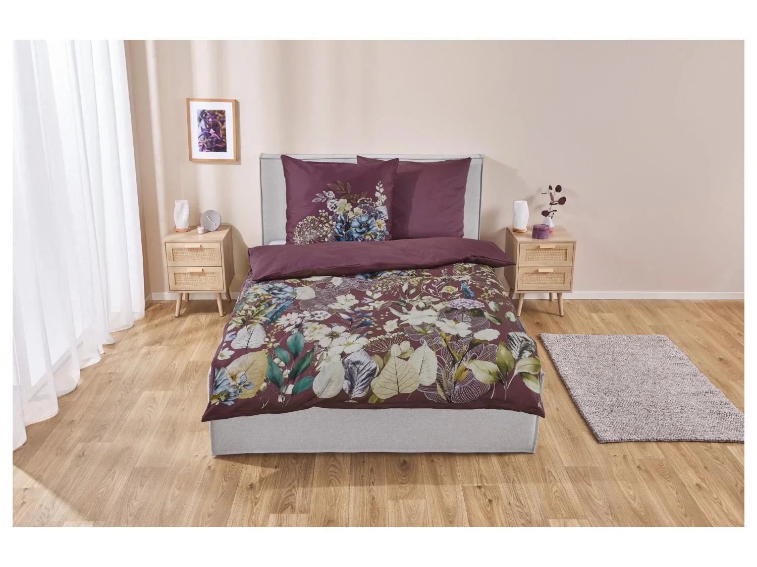 LIVARNO home Parure de lit en satin, 260 x 240 cm