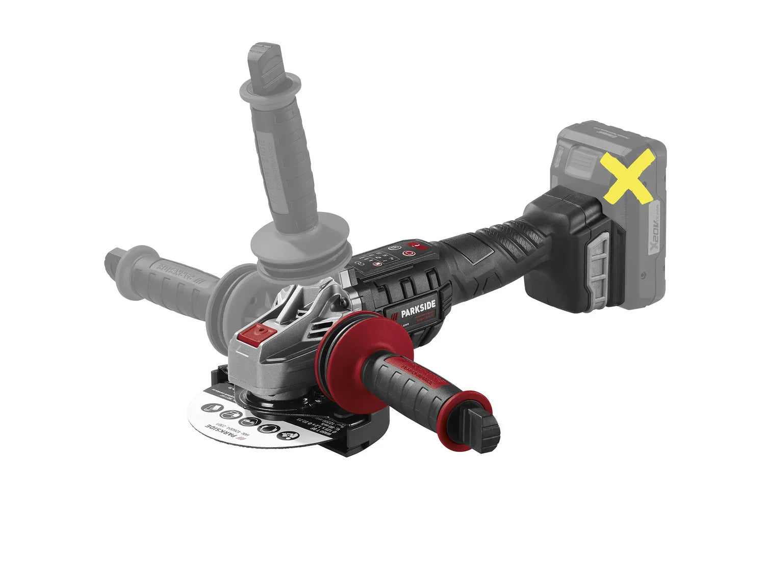 PARKSIDE PERFORMANCE Meuleuse d'angle sans fil PWSAP 20-Li E6, 20 V