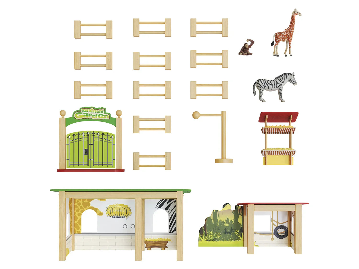 Playtive Set animaux en bois