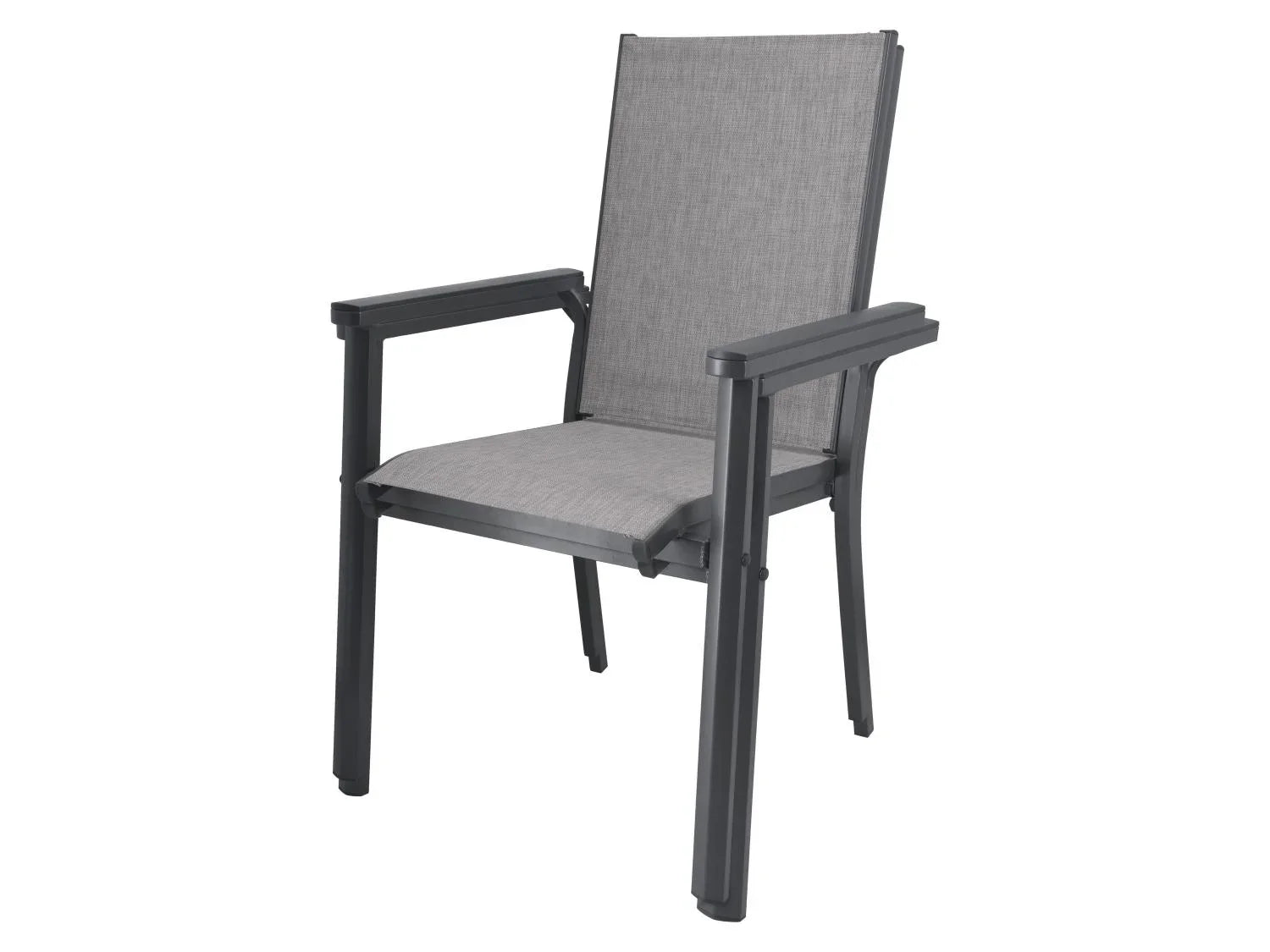 LIVARNO Table de jardin + Lot de 2 fauteuils en aluminium Houston