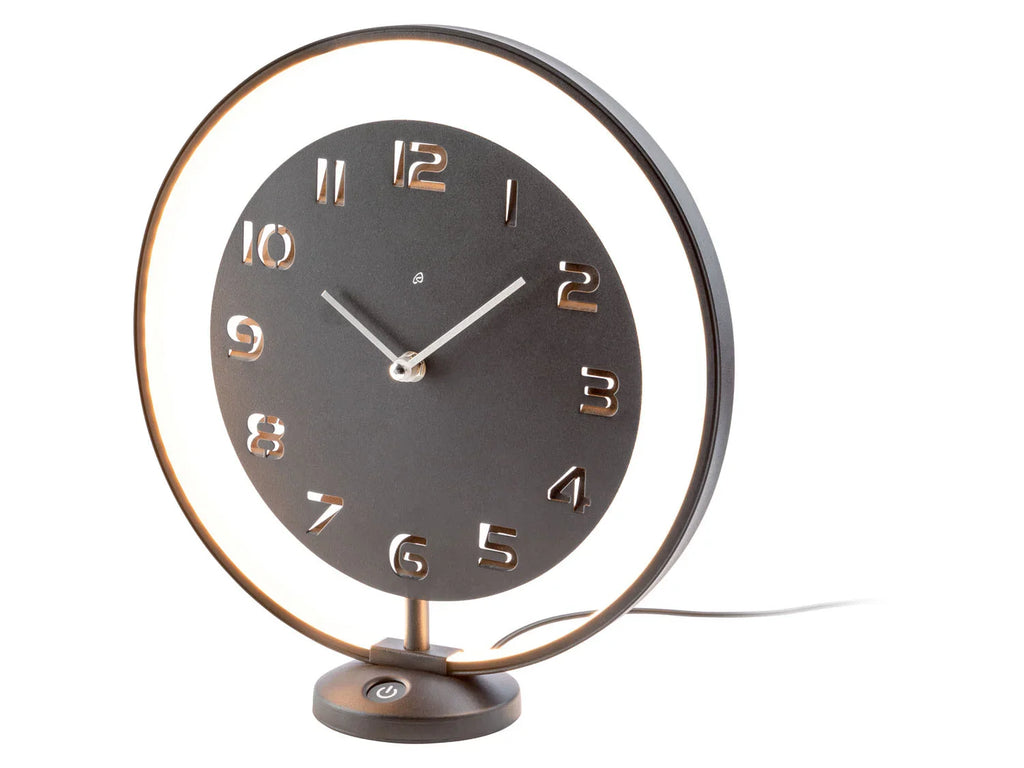 AURIOL Horloge de table, avec anneau lumineux LED