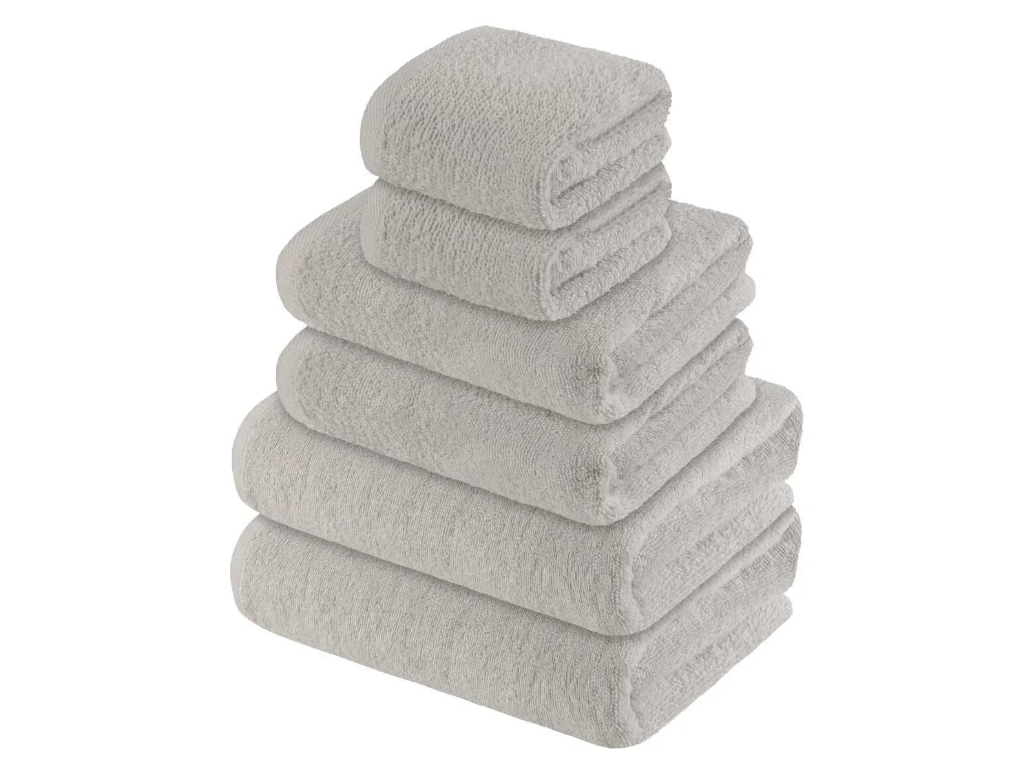 LIVARNO home Lot de 6 serviettes en ponge