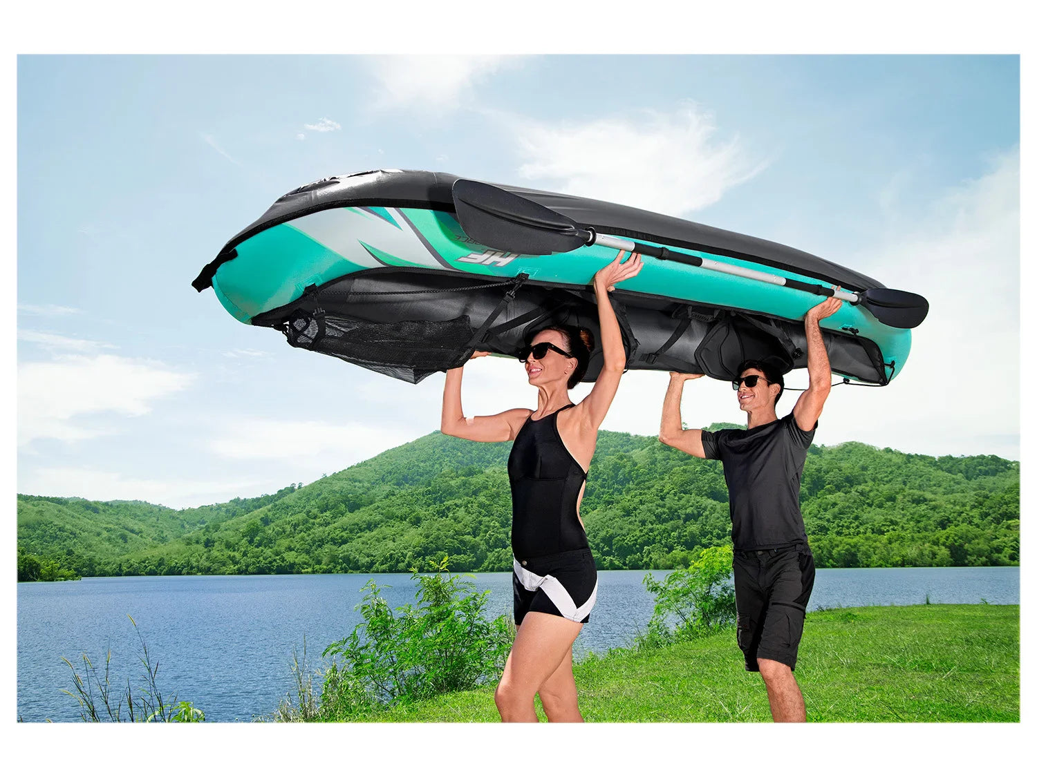 Bestway Kit kayak Hydro-Force  Ventura  pour 2 personnes 330 x 94 x 48 cm