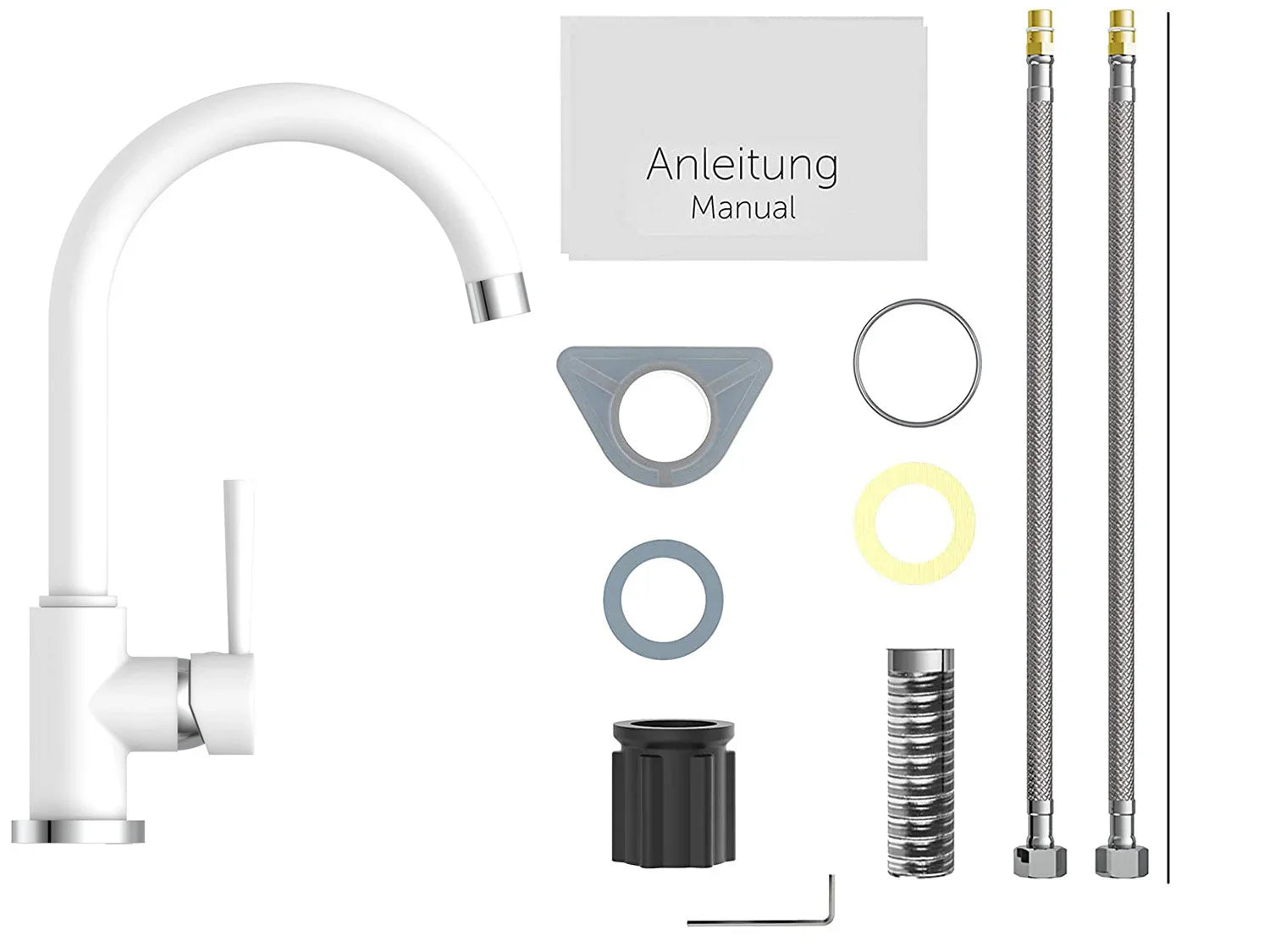 Schtte Mitigeur robinet de cuisine CORNWALL, avec bec courb