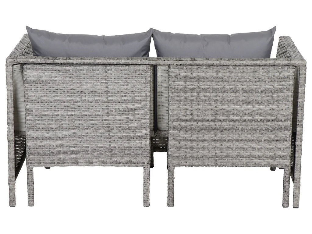 Gardamo Ensemble de jardin Vigo Lounge, 4 pices, gris