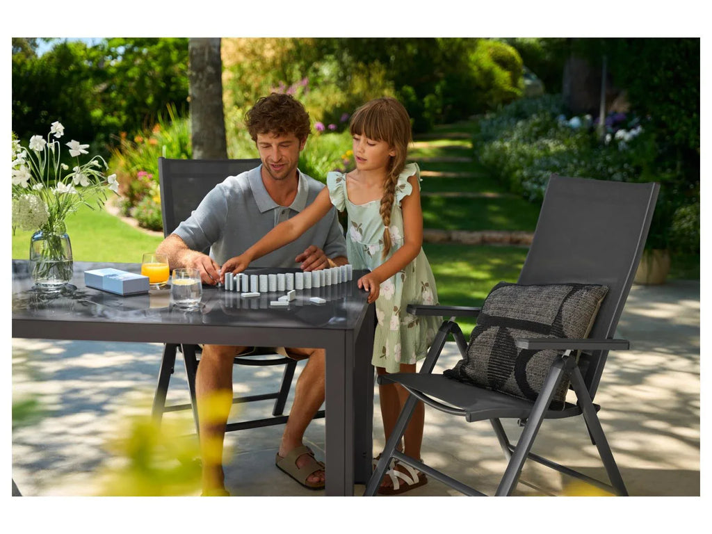 LIVARNO home Table de jardin + Lot de 4 fauteuils Houston
