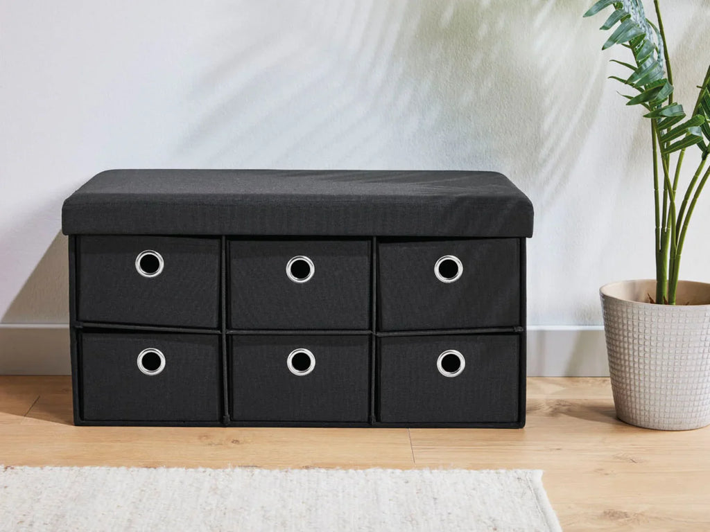 LIVARNO home Banc-coffre de rangement, avec 6 tiroirs