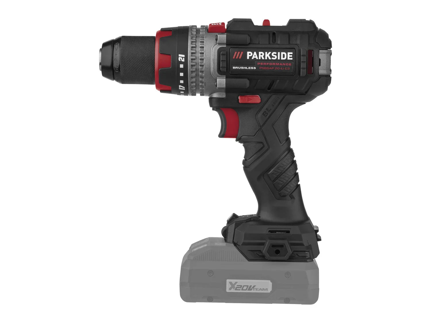 PARKSIDE PERFORMANCE Perceuse-visseuse  percussion PSBSAP 20-Li C3, 20 V