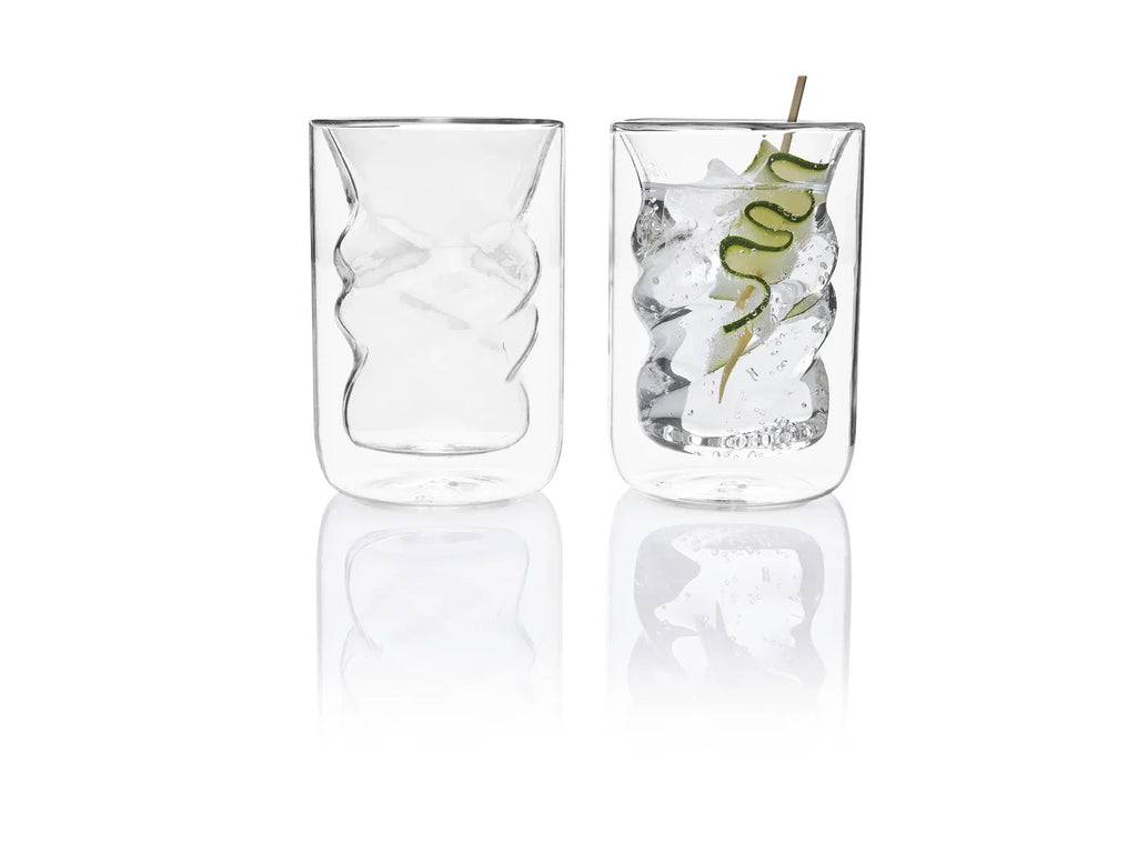 ERNESTO Lot de 2 verres  double paroi