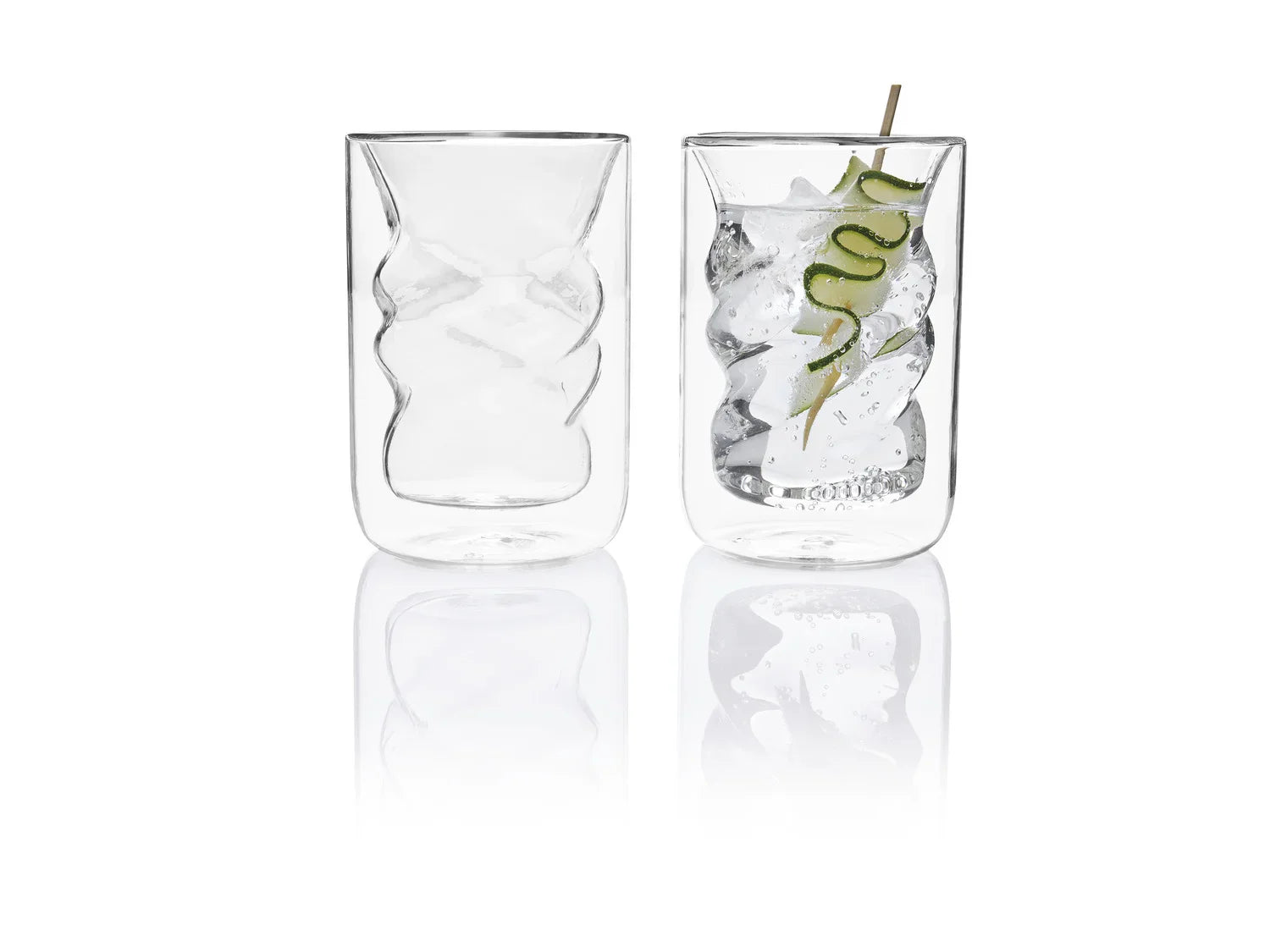 ERNESTO Lot de 2 verres  double paroi