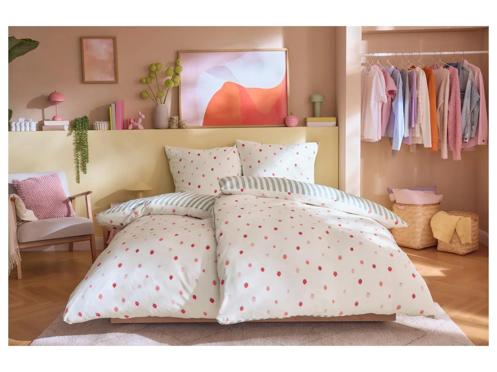 LIVARNO Parure de lit en satin microfibre, 240 x 220 cm