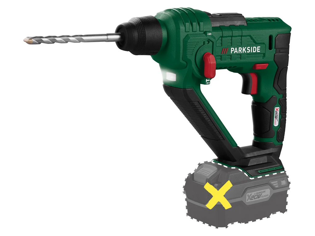 PARKSIDE Marteau perforateur sans fil PABH 20-Li D4, 20 V