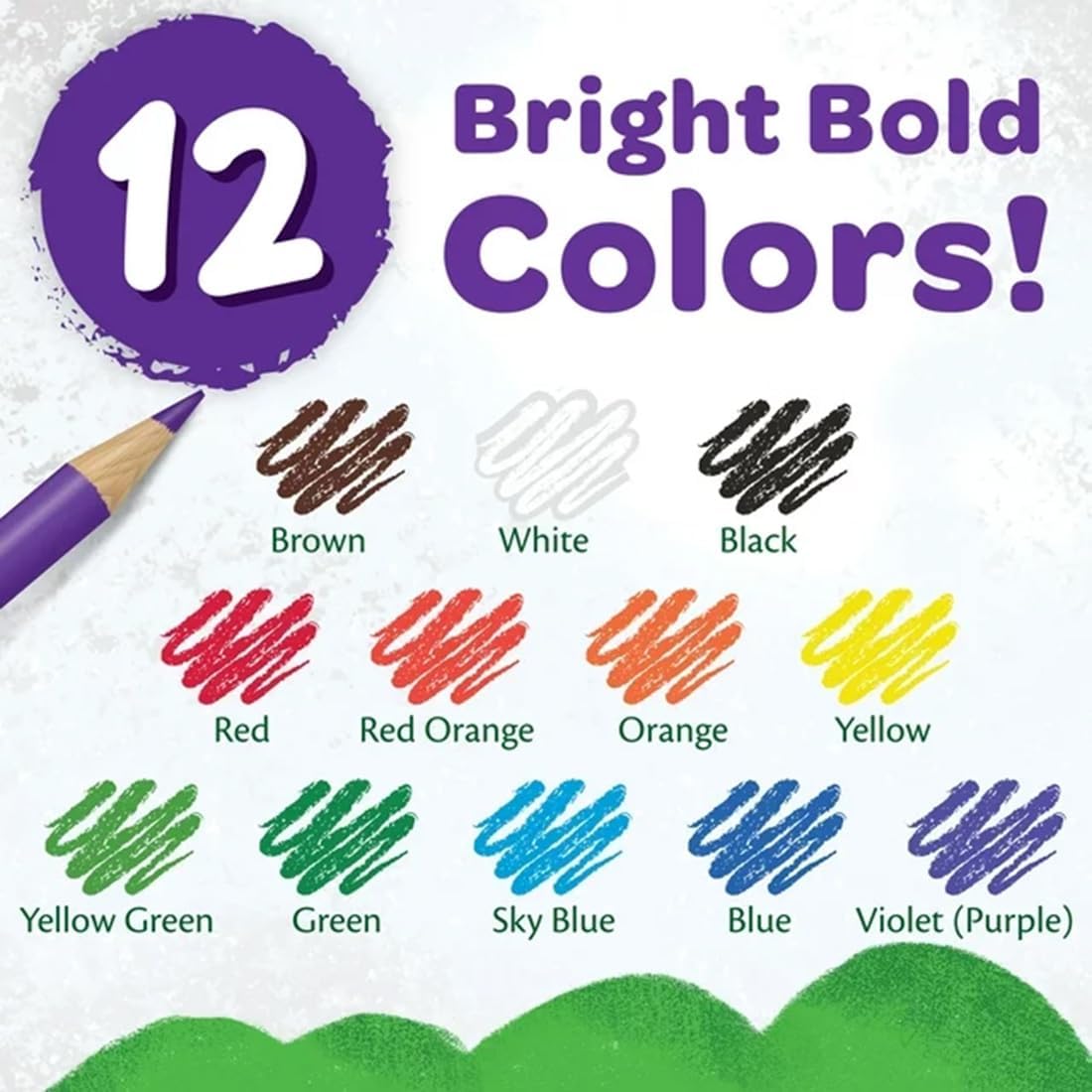 Generic Colored Pencils 12ct 2pk. Assorted Colors. Pre-Sharpened + Bonus Sharpener (Color May Vary) - Vibrant Colors for Art & School Projects