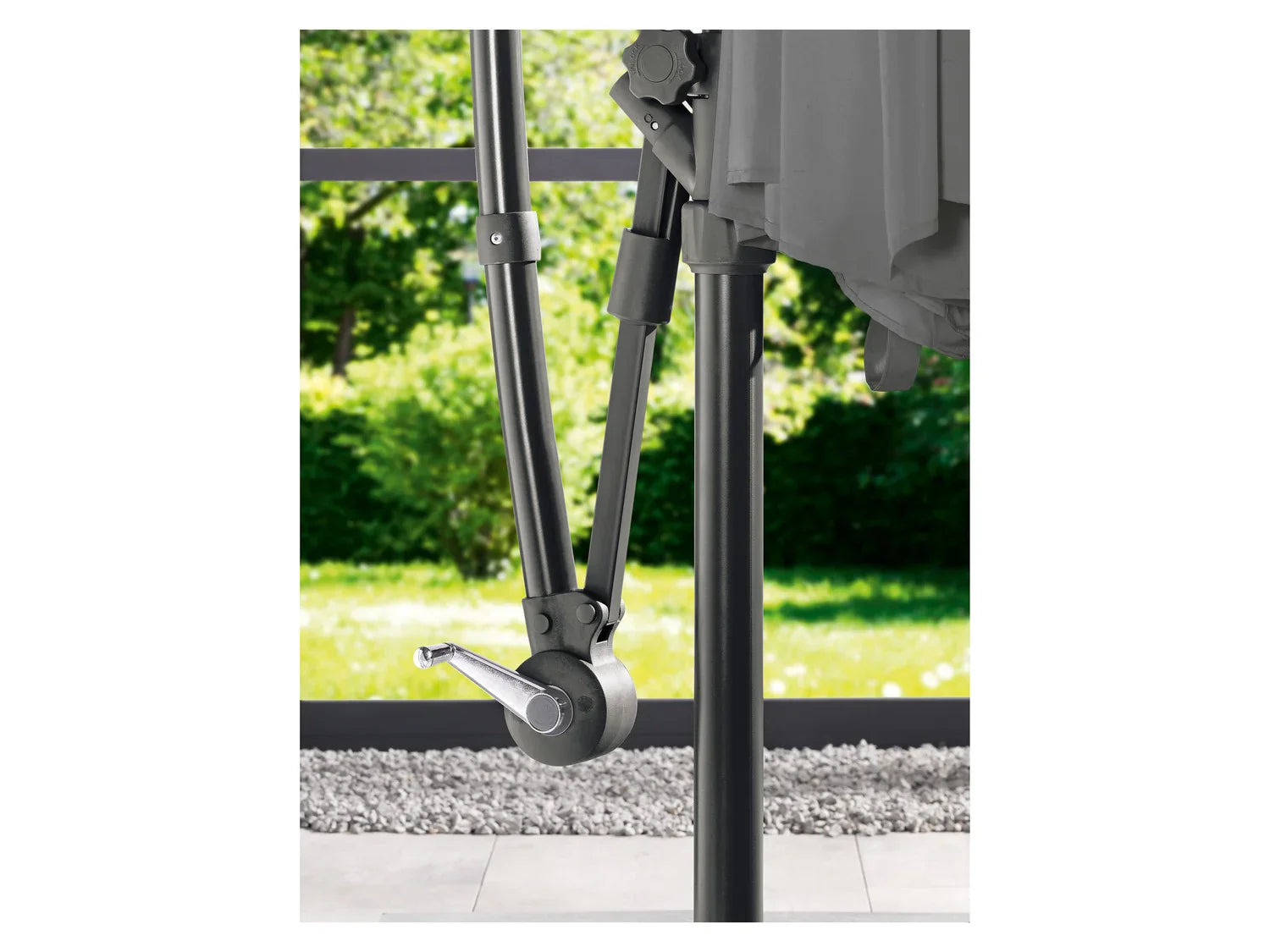 LIVARNO home Parasol dport,  300 cm, anthracite